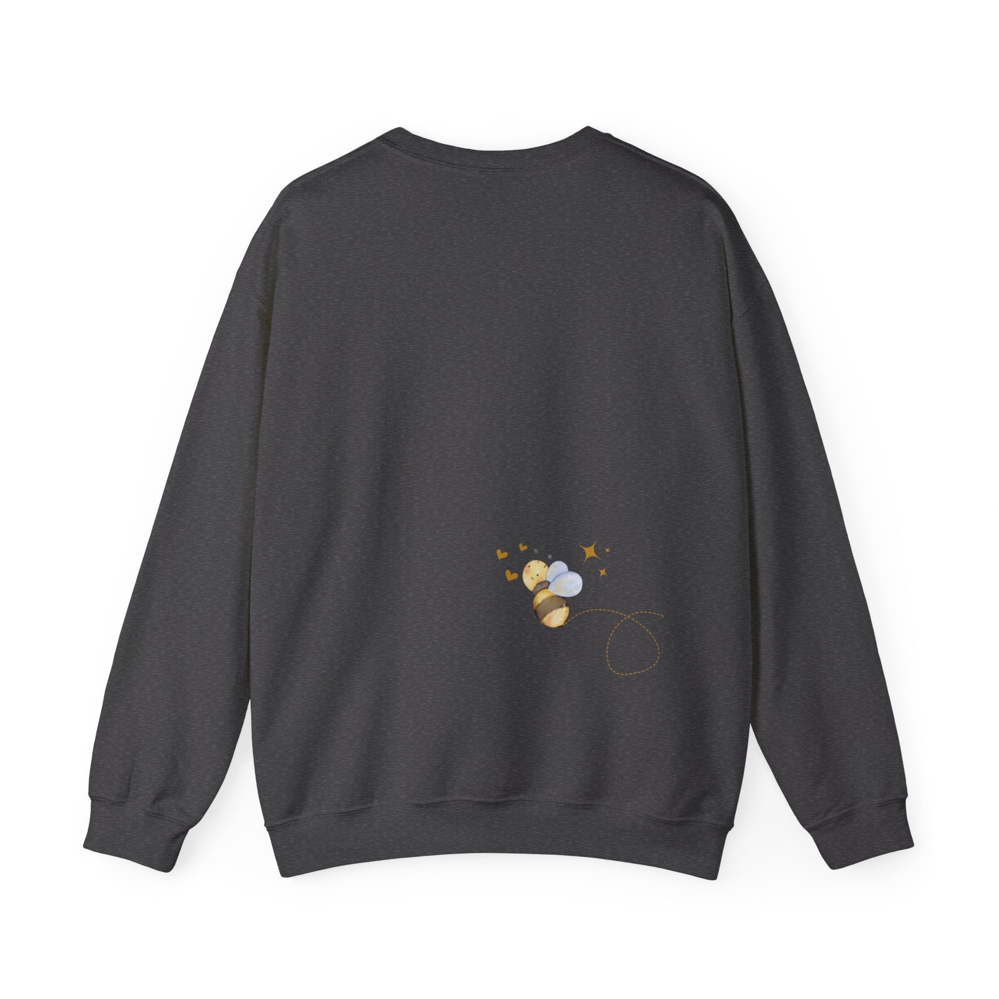 Bee Kind Bumblebee inspired ladies Sweatshirt with bee detail on front and back