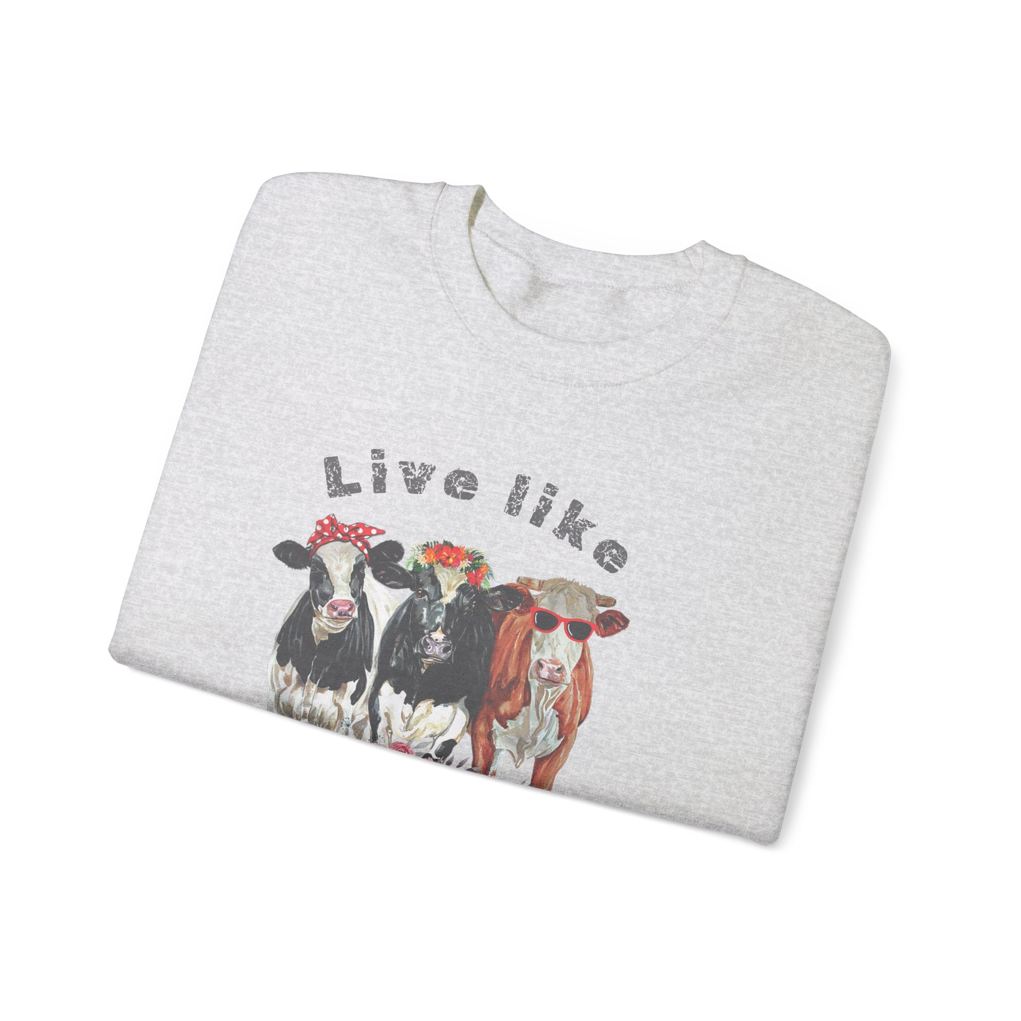 Live like someone left the gate open, ladies  sweatshirt