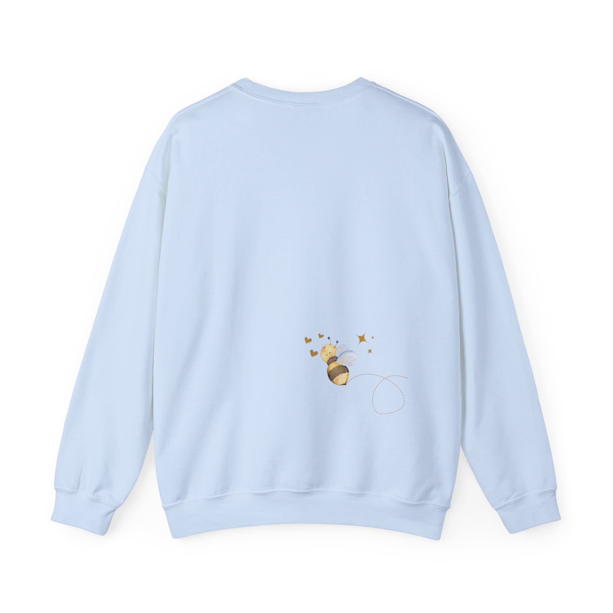 Bee Kind Bumblebee inspired ladies Sweatshirt with bee detail on front and back