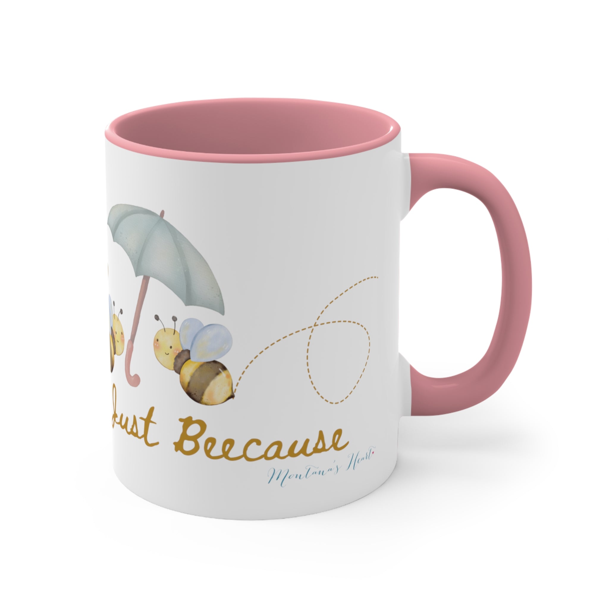 Just Beecause bumblebee mug, Accent Coffee Mug, 11oz