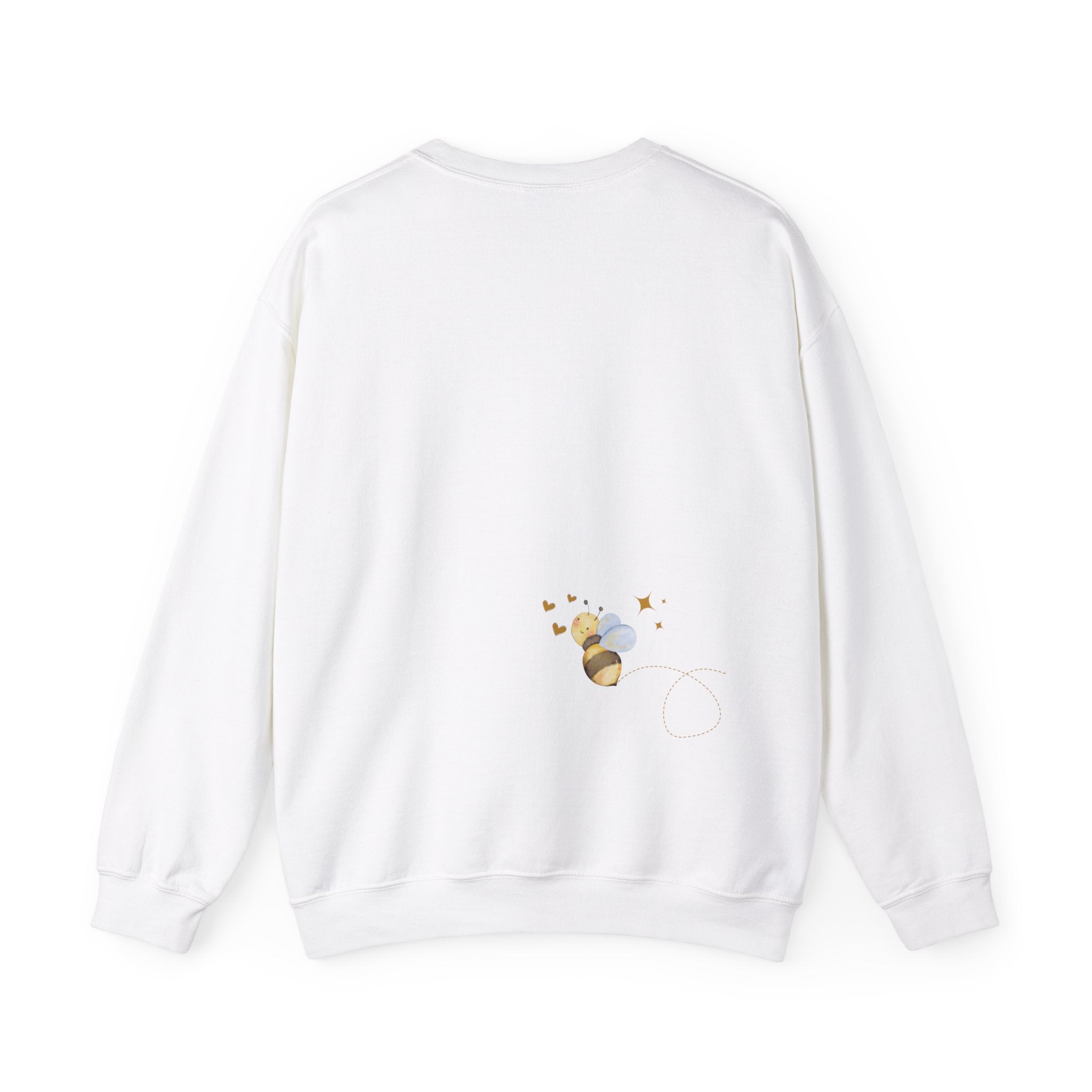 Bee Kind Bumblebee inspired ladies Sweatshirt with bee detail on front and back