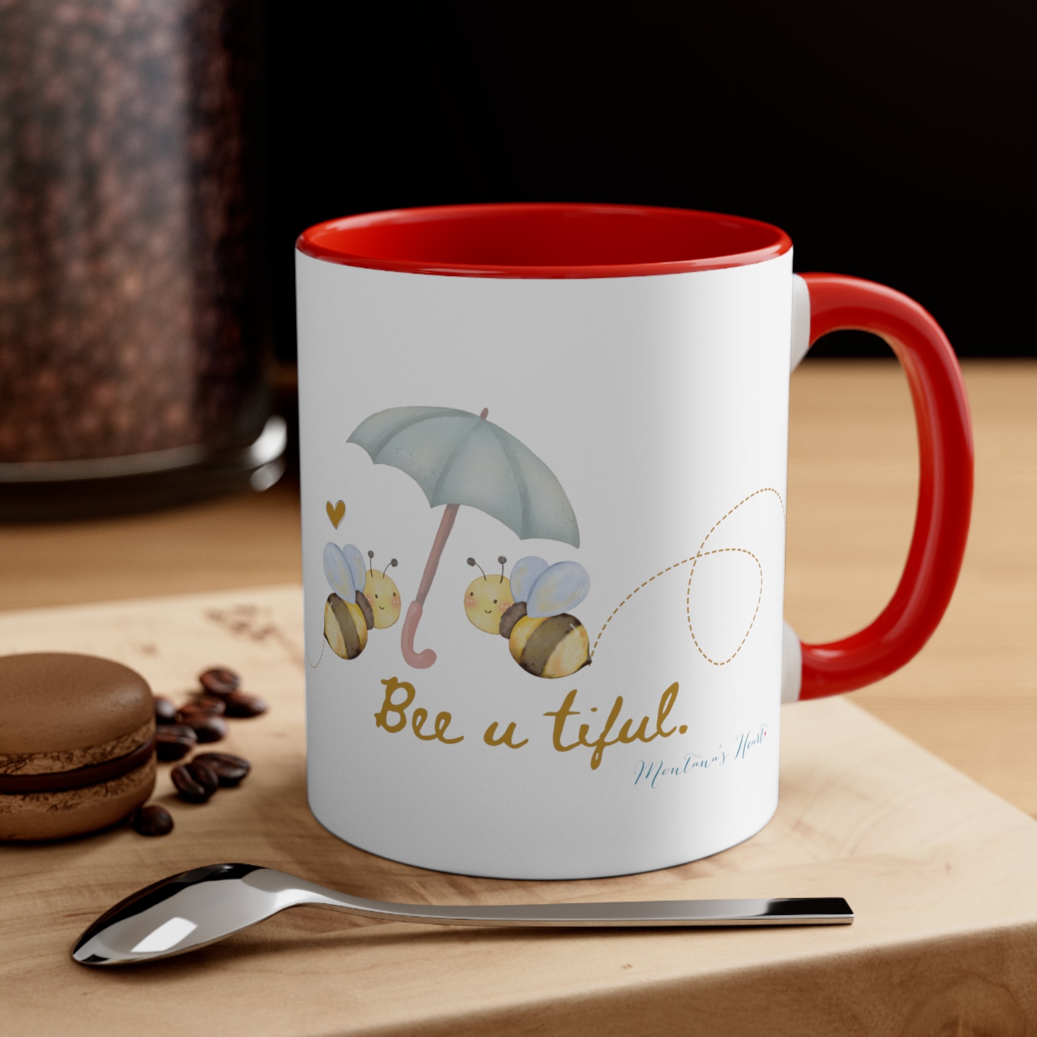 Bee u tiful bumble bee Accent Coffee Mug, 11oz