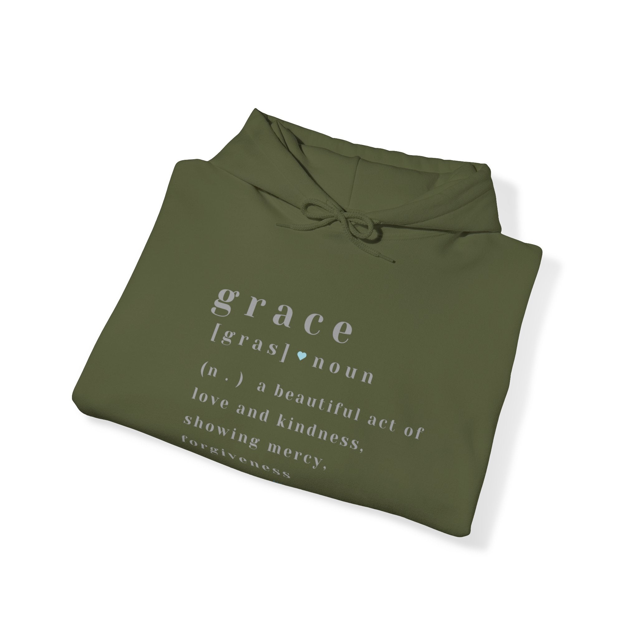 Grace a beautiful act of love and kindness, Ladies hooded sweatshirt