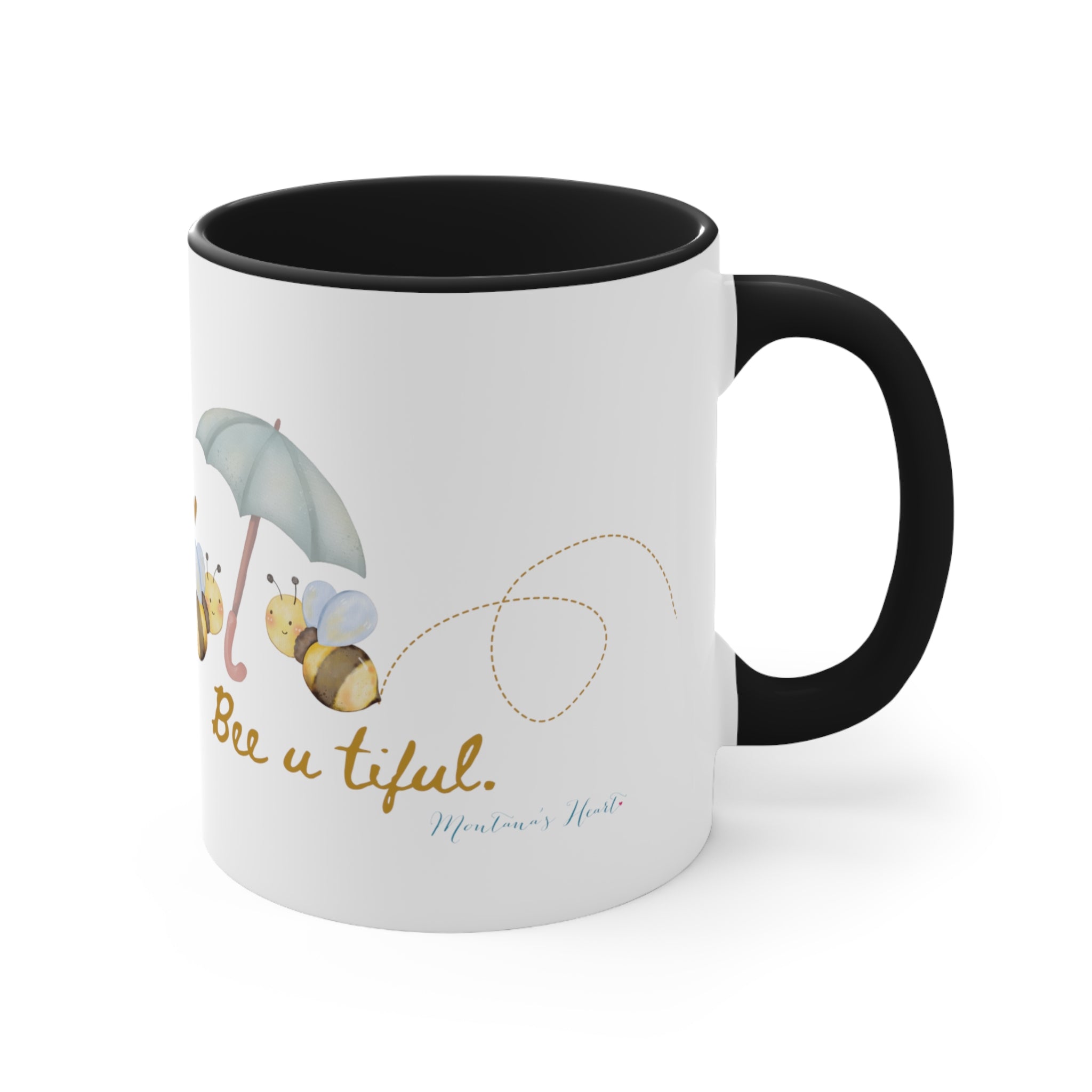 Bee u tiful bumble bee Accent Coffee Mug, 11oz