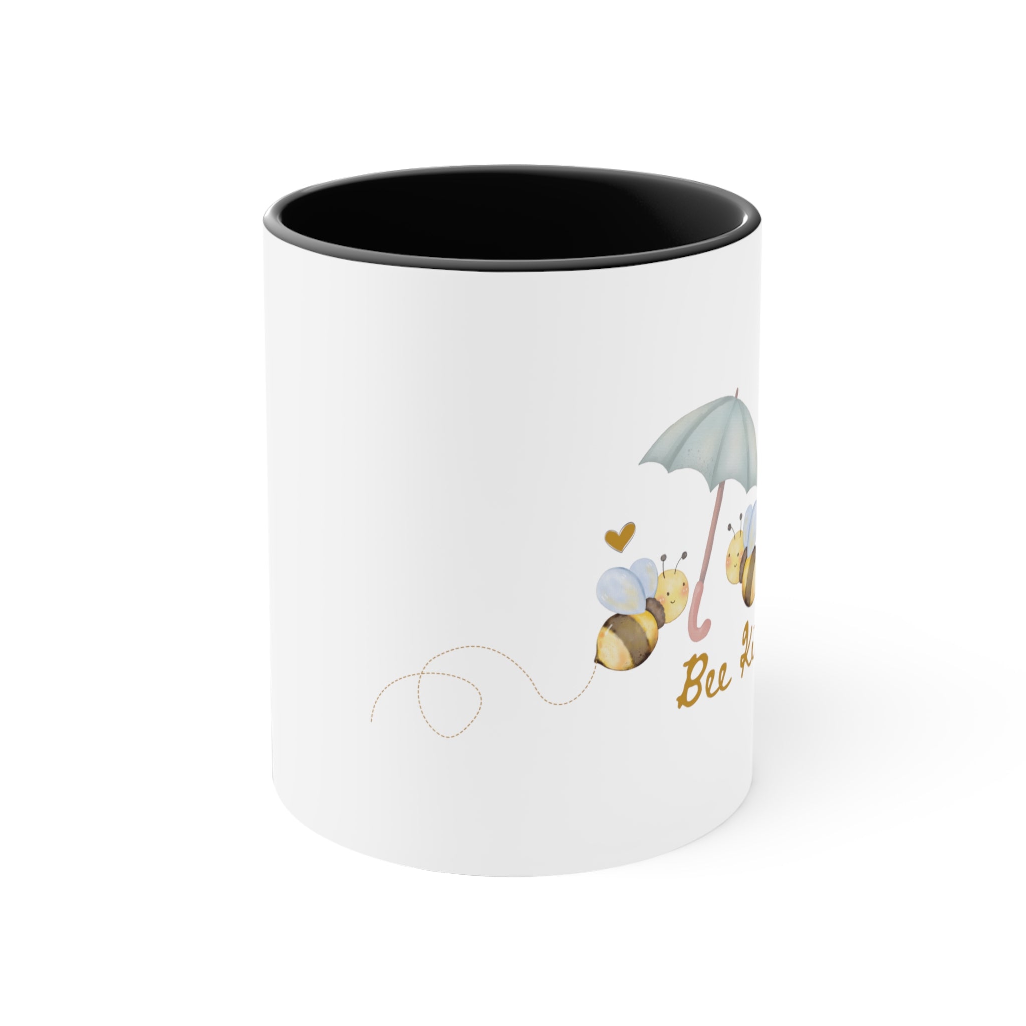 Bee Kind 2 tone Accent Coffee Mug, 11oz