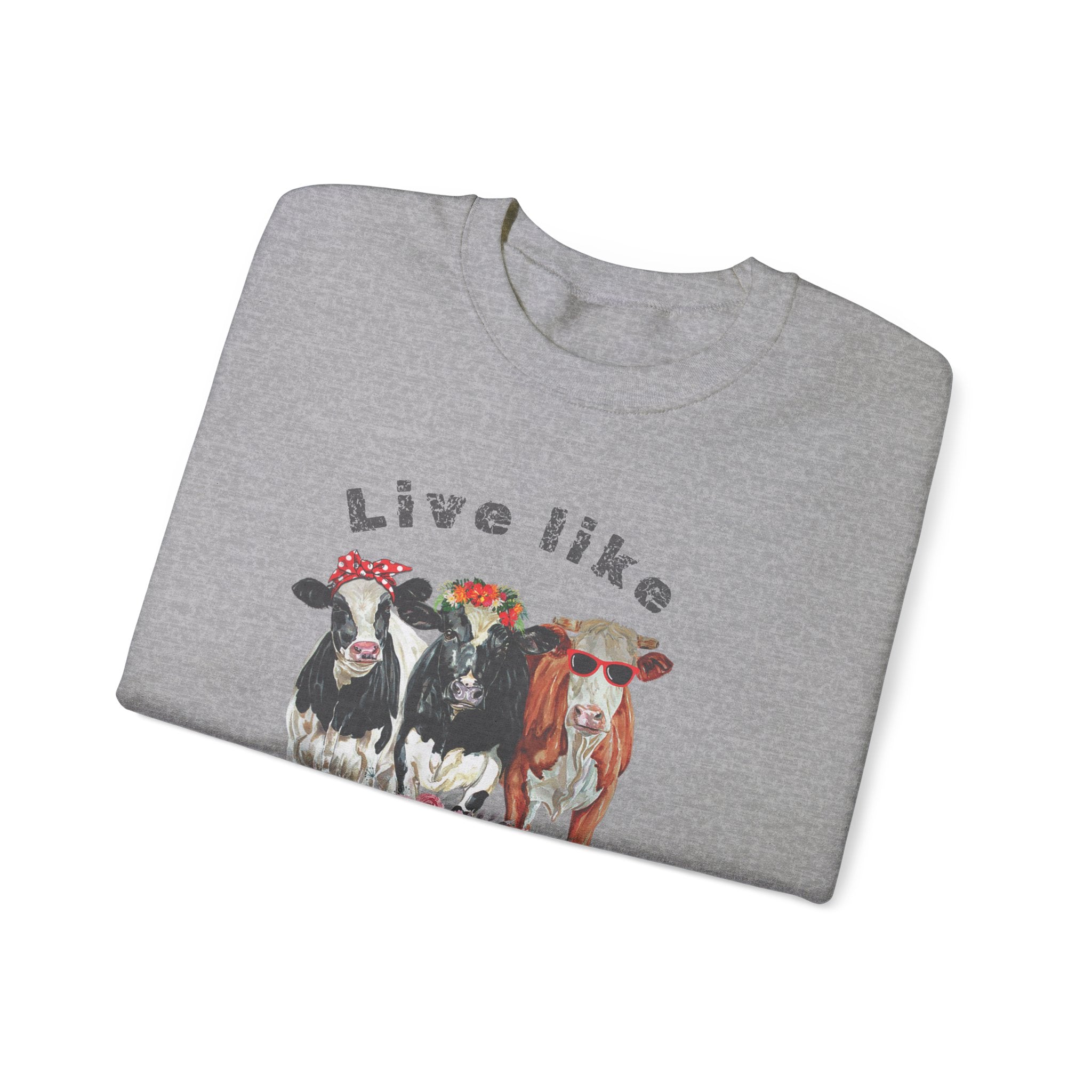 Live like someone left the gate open, ladies  sweatshirt