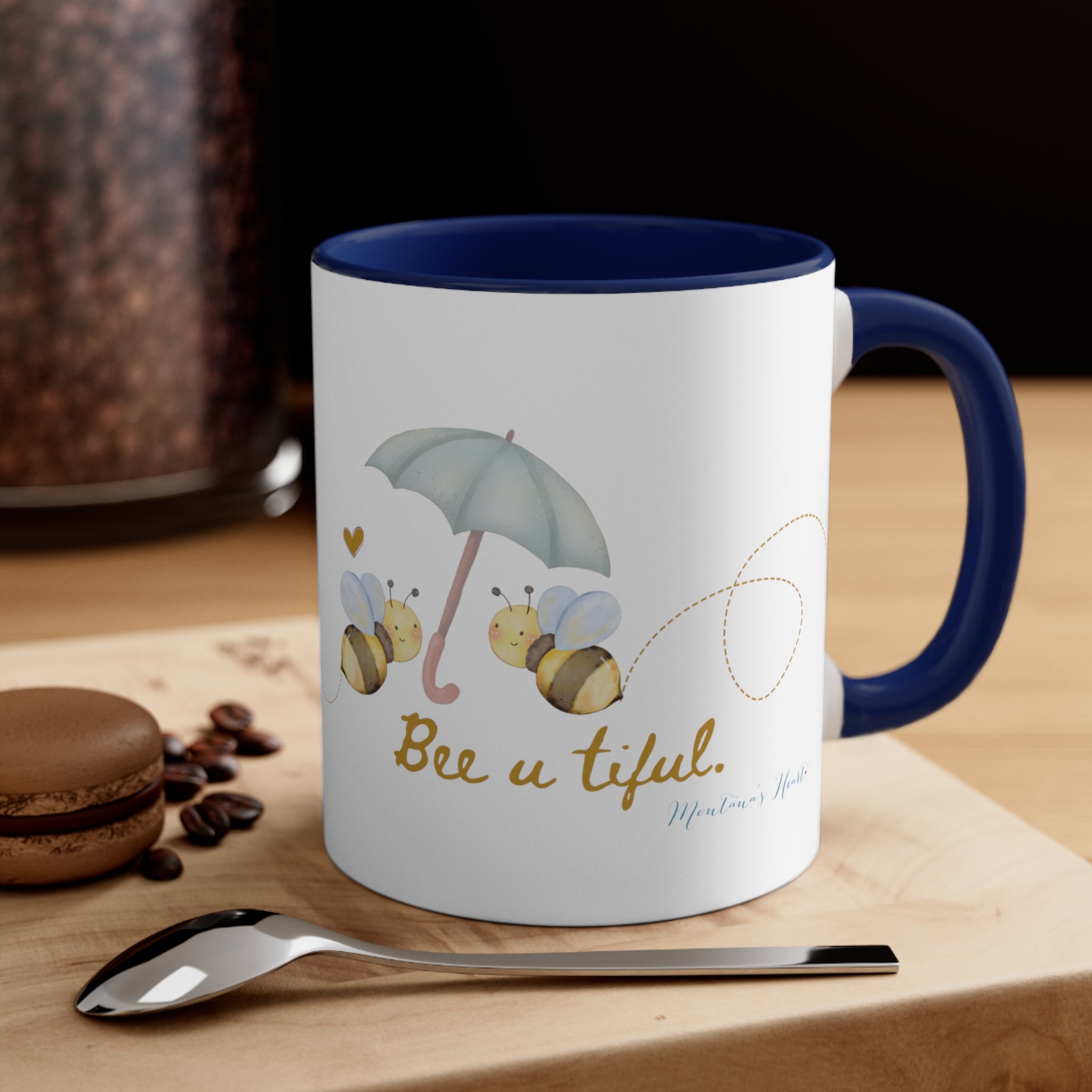 Bee u tiful bumble bee Accent Coffee Mug, 11oz