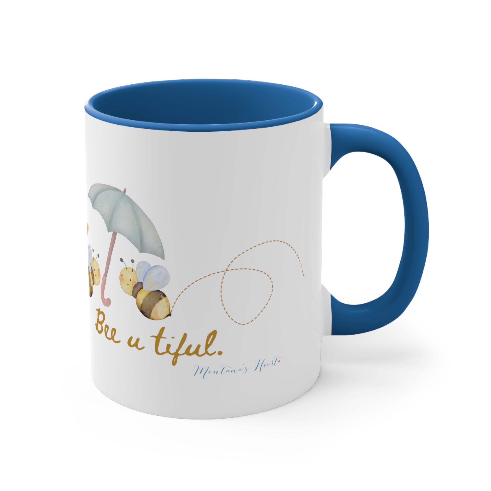 Bee u tiful bumble bee Accent Coffee Mug, 11oz