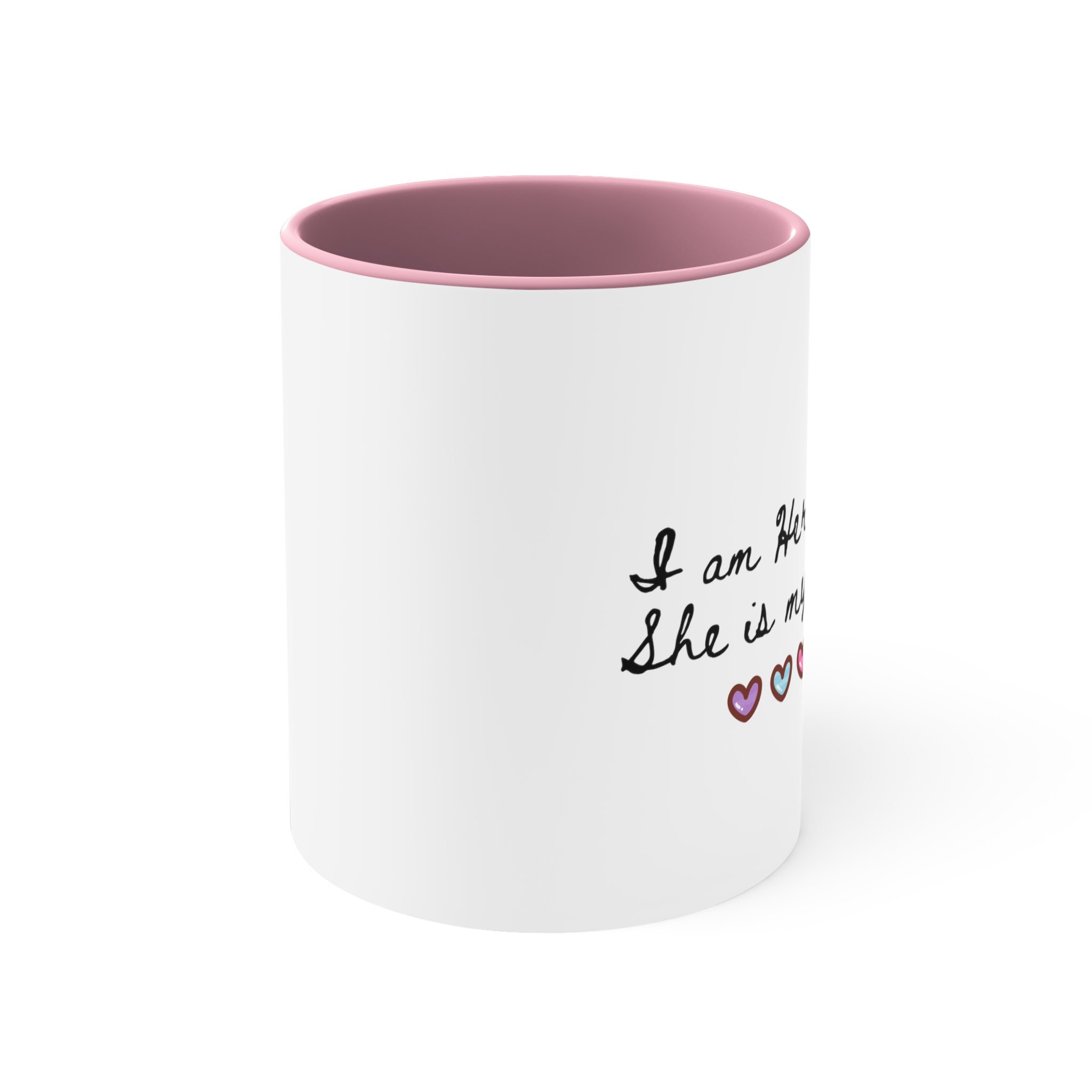 I am her voice... mom advocate, 2 tone Accent Coffee Mug, 11oz