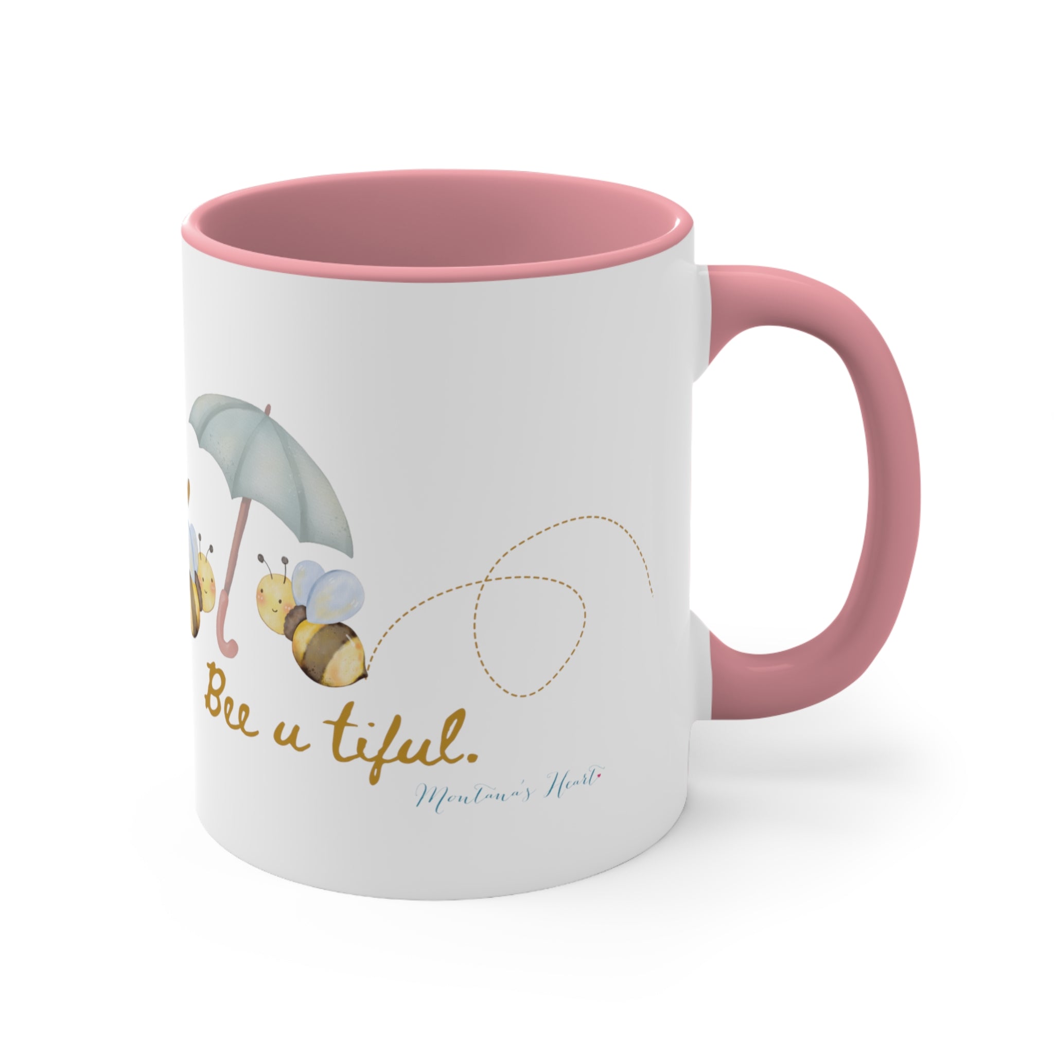 Bee u tiful bumble bee Accent Coffee Mug, 11oz