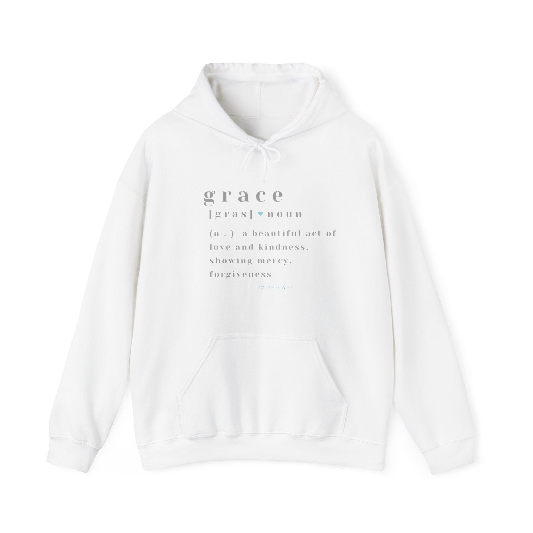 Grace a beautiful act of love and kindness, Ladies hooded sweatshirt