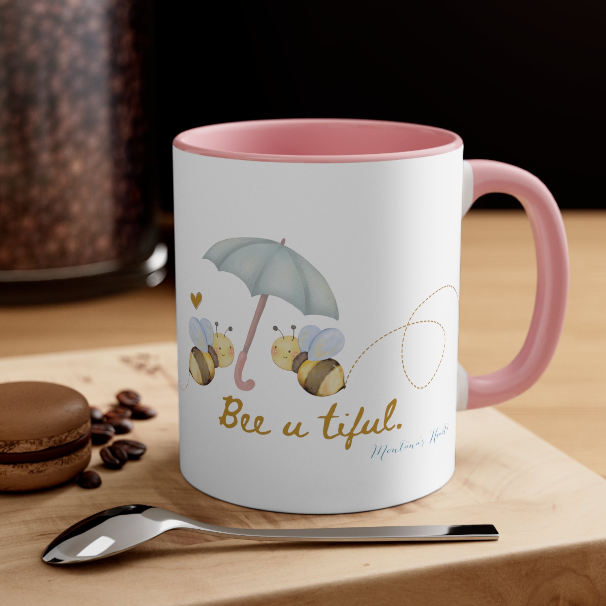 Bee u tiful bumble bee Accent Coffee Mug, 11oz