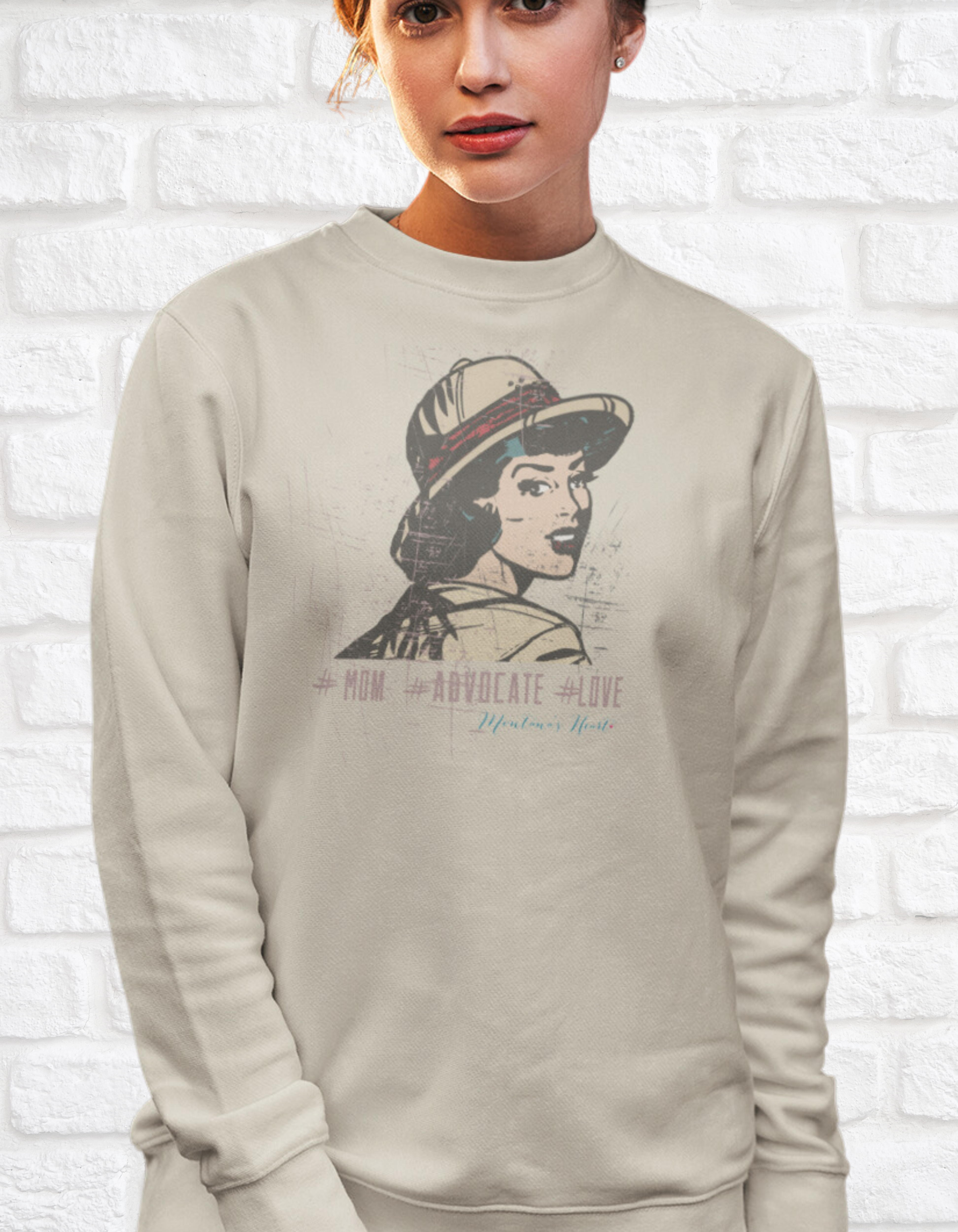 Advocate Mom vintage inspired sweatshirt, ladies sweatshirt unisex