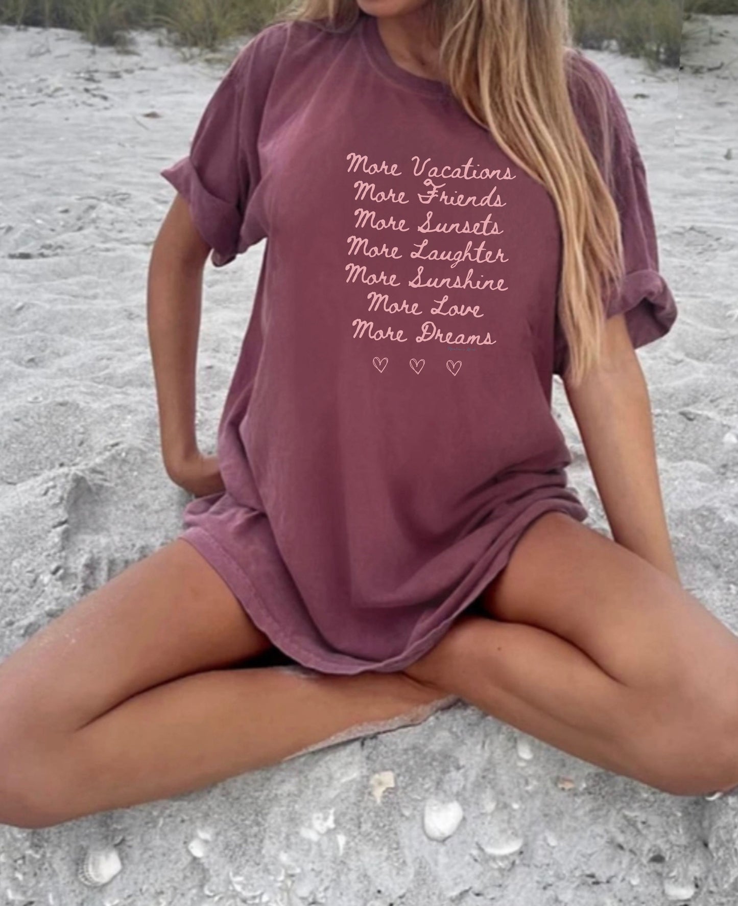 Womens Tshirt for Inspiration Beach Tee Oversized Shirt for Birthday Gift Idea Aesthetic Shirt for Her Summer Vacation Gift Girls Trip Shirt