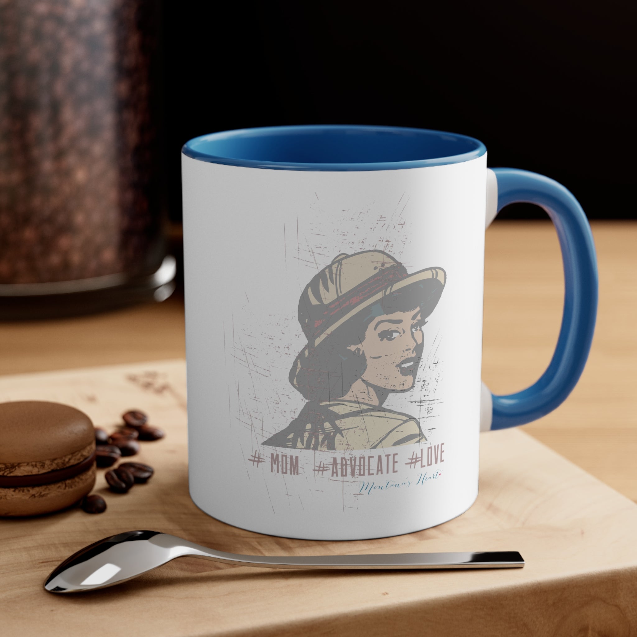 Advocate mom vintage inspired Accent Coffee Mug, 11oz