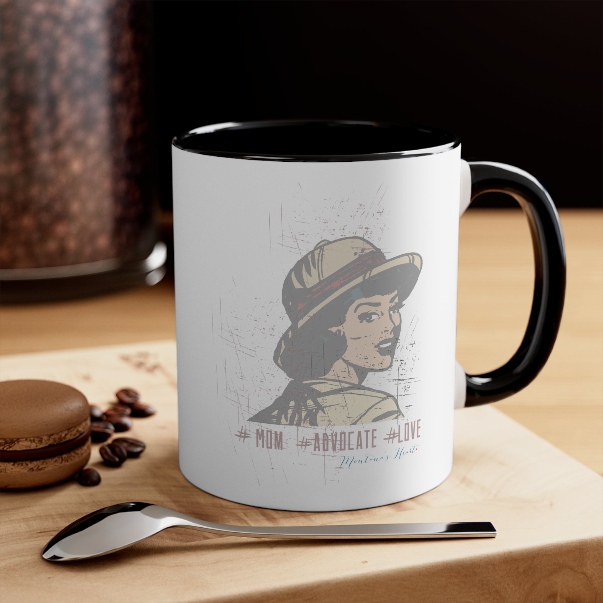 Advocate mom vintage inspired Accent Coffee Mug, 11oz