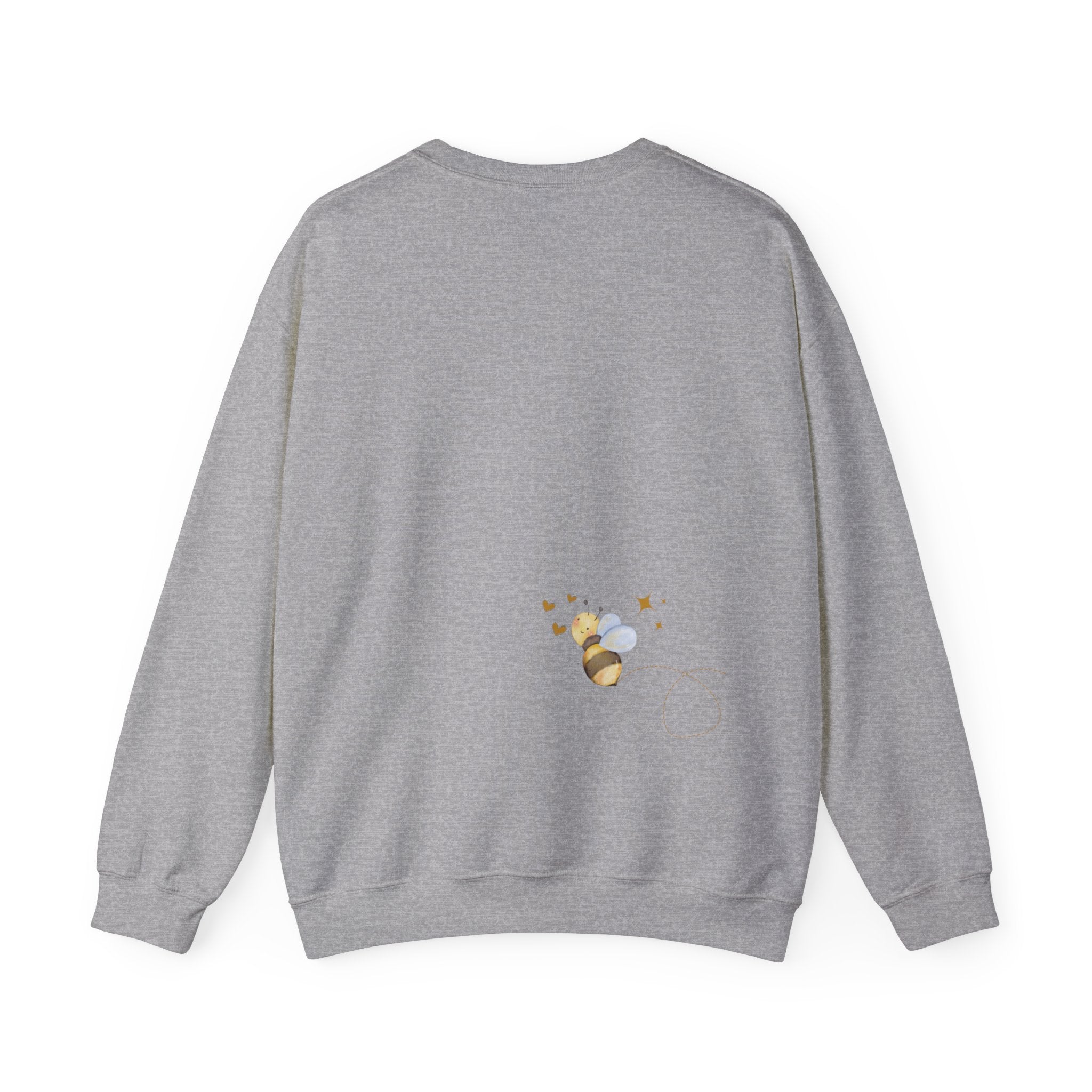 Bee Kind Bumblebee inspired ladies Sweatshirt with bee detail on front and back