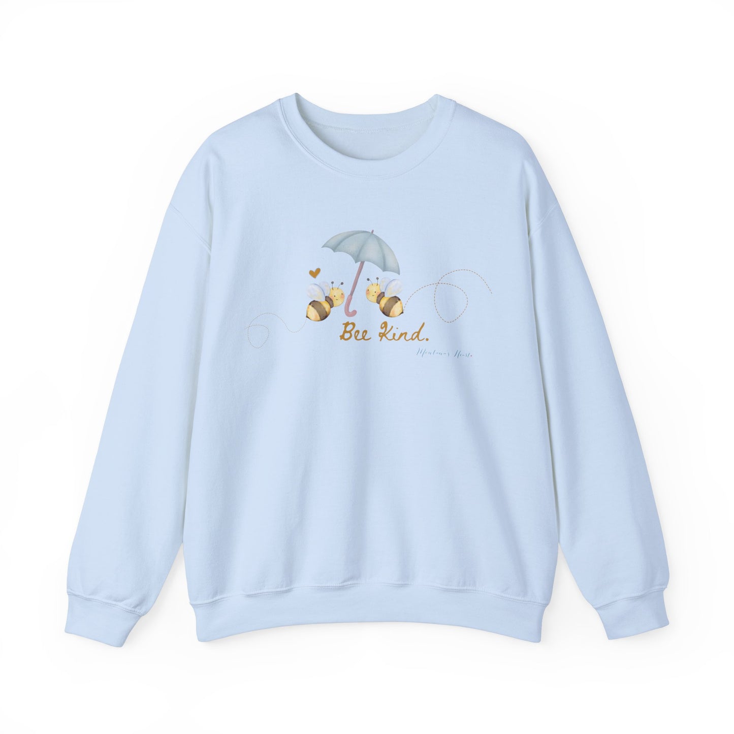 Bee Kind Bumblebee inspired ladies Sweatshirt with bee detail on front and back