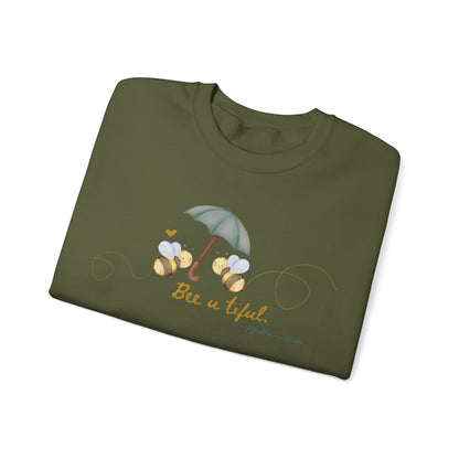 Bee u tiful ladies bumblebee sweatshirt, Ladies unisex sweatshirt