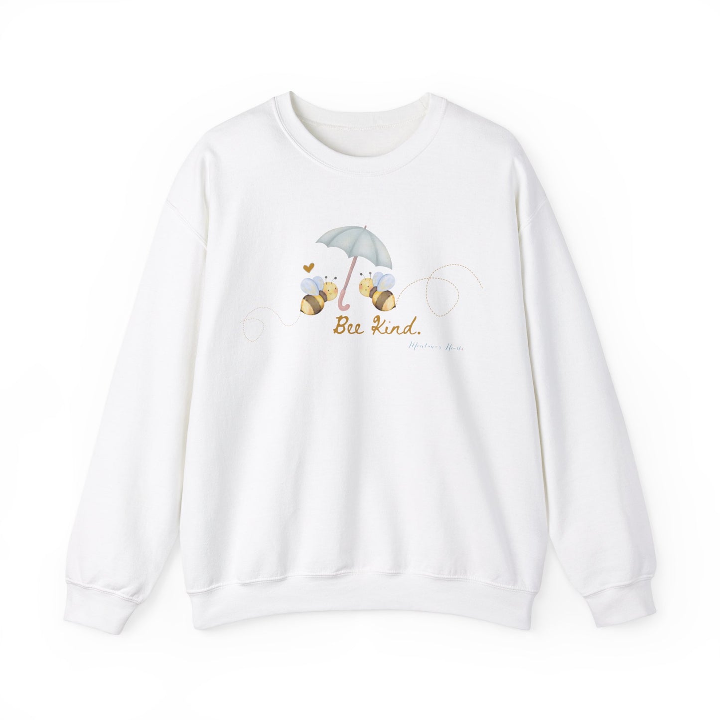 Bee Kind Bumblebee inspired ladies Sweatshirt with bee detail on front and back