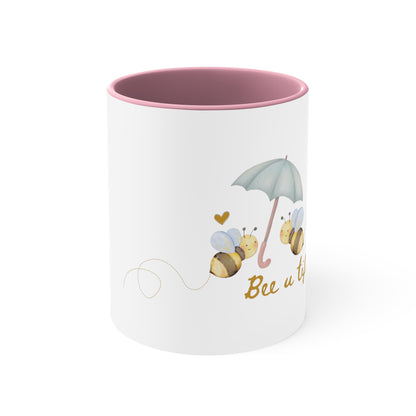 Bee u tiful bumble bee Accent Coffee Mug, 11oz