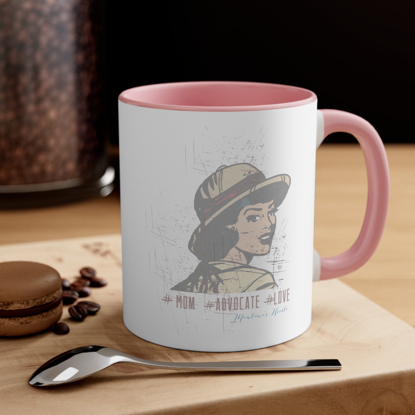 Advocate mom vintage inspired Accent Coffee Mug, 11oz