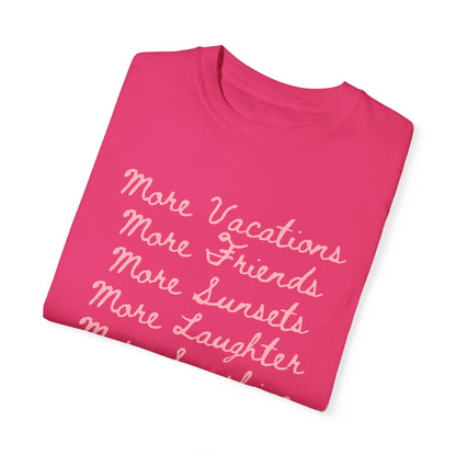 Womens Tshirt for Inspiration Beach Tee Oversized Shirt for Birthday Gift Idea Aesthetic Shirt for Her Summer Vacation Gift Girls Trip Shirt