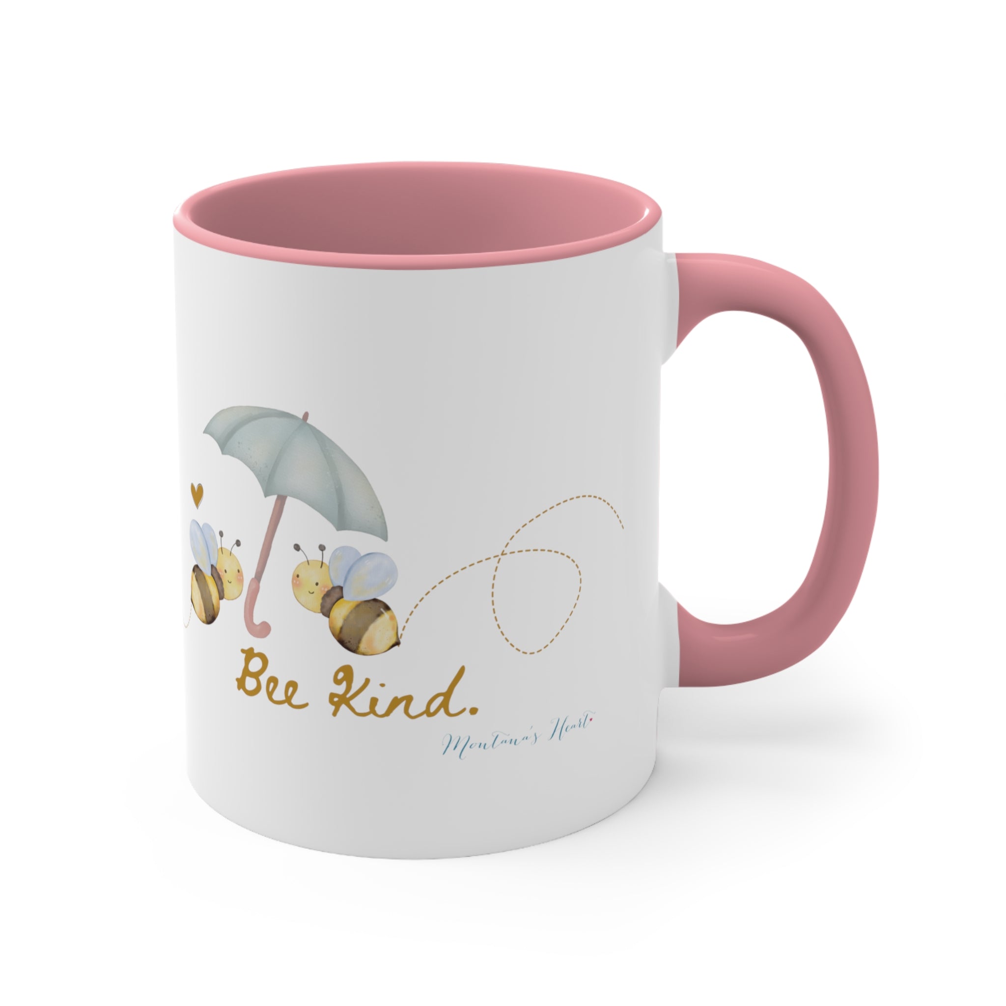Bee Kind 2 tone Accent Coffee Mug, 11oz
