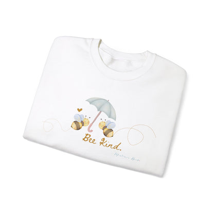 Bee Kind Bumblebee inspired ladies Sweatshirt with bee detail on front and back