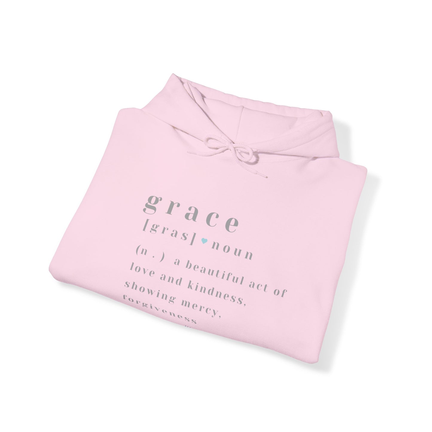 Grace a beautiful act of love and kindness, Ladies hooded sweatshirt