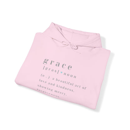 Grace a beautiful act of love and kindness, Ladies hooded sweatshirt