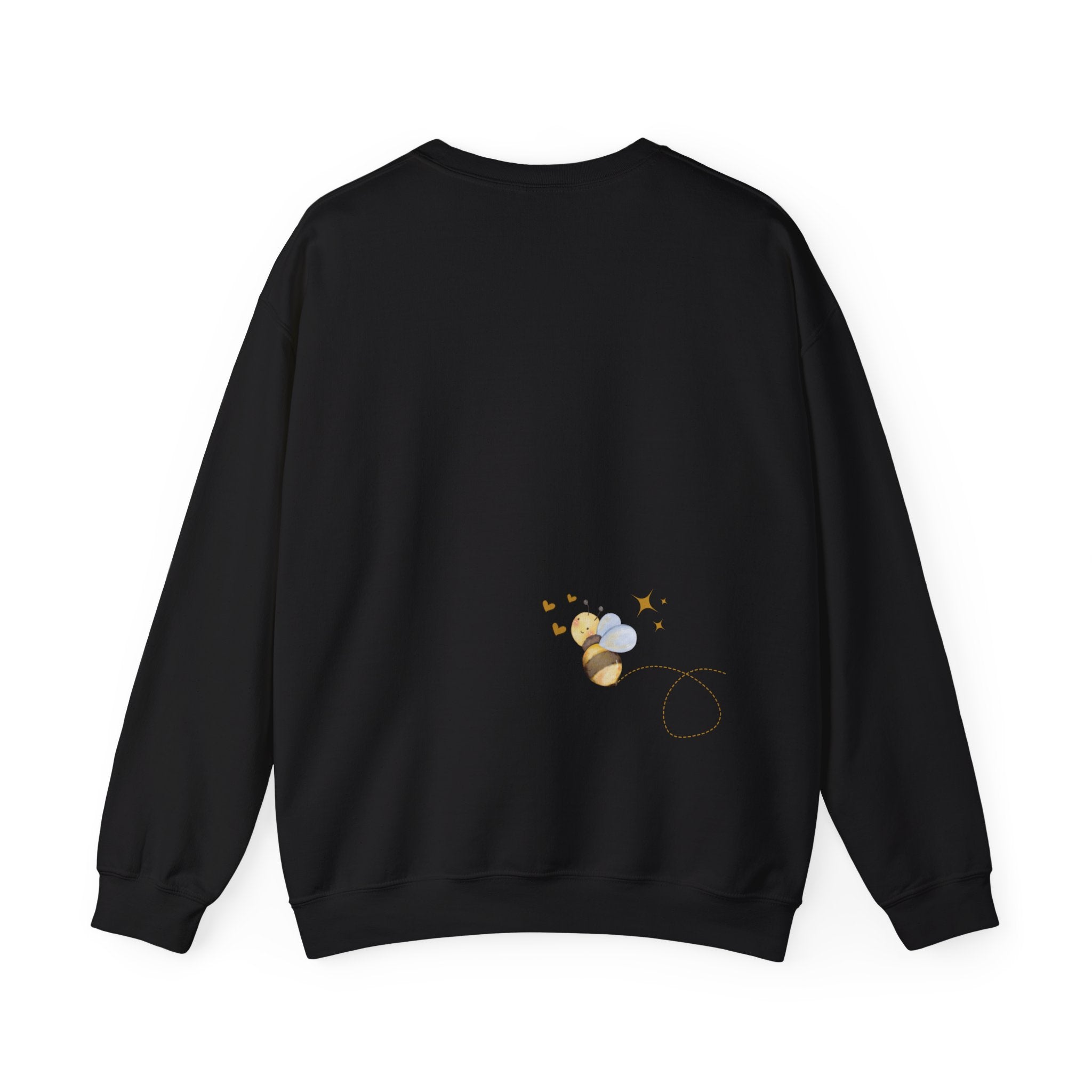 Bee Kind Bumblebee inspired ladies Sweatshirt with bee detail on front and back