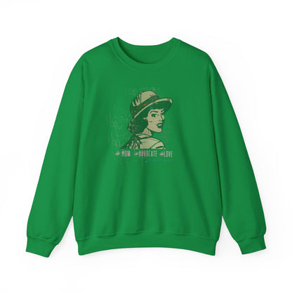Advocate Mom vintage inspired sweatshirt, ladies sweatshirt unisex