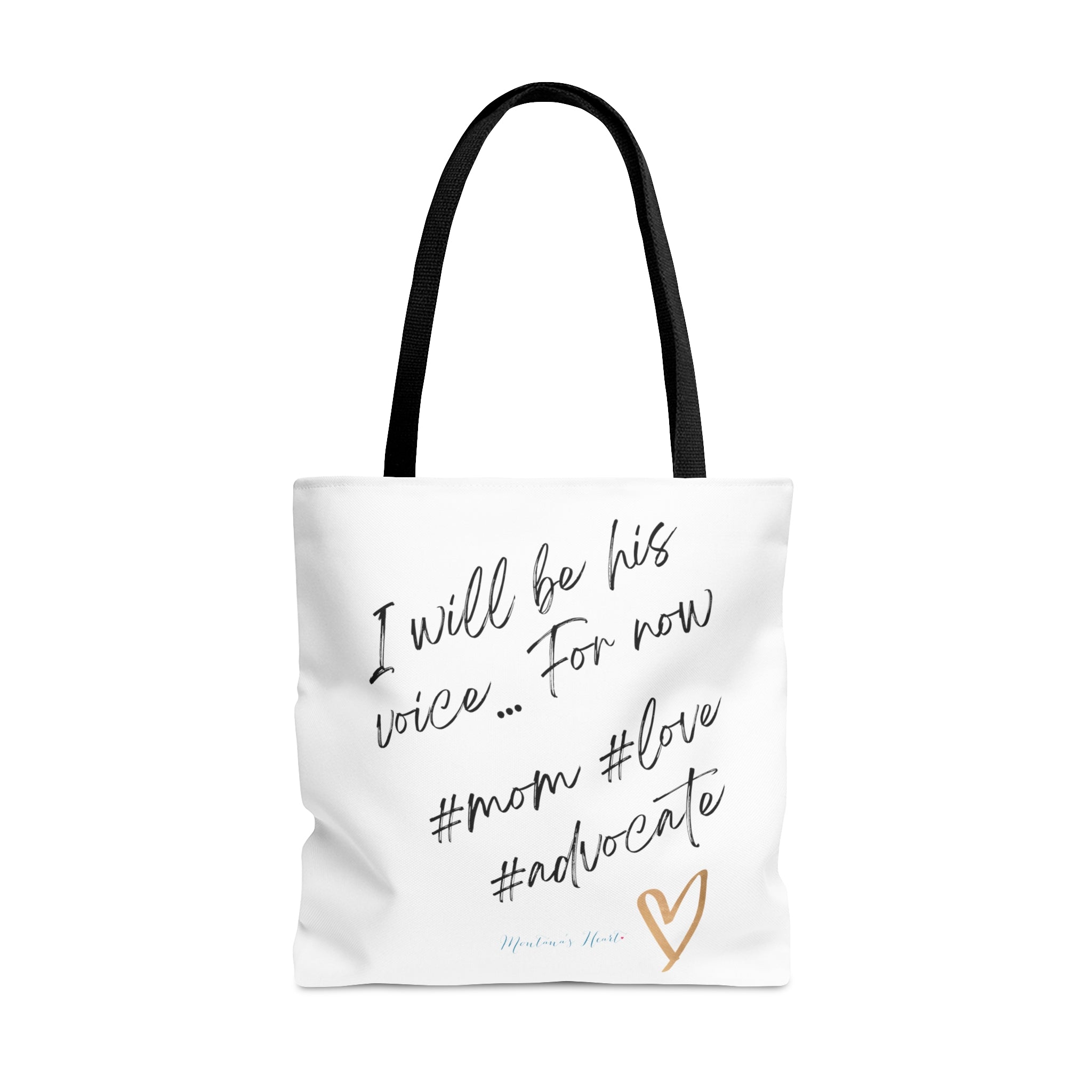 I will be his voice for now.. advocate mom tote bag, IEP mom