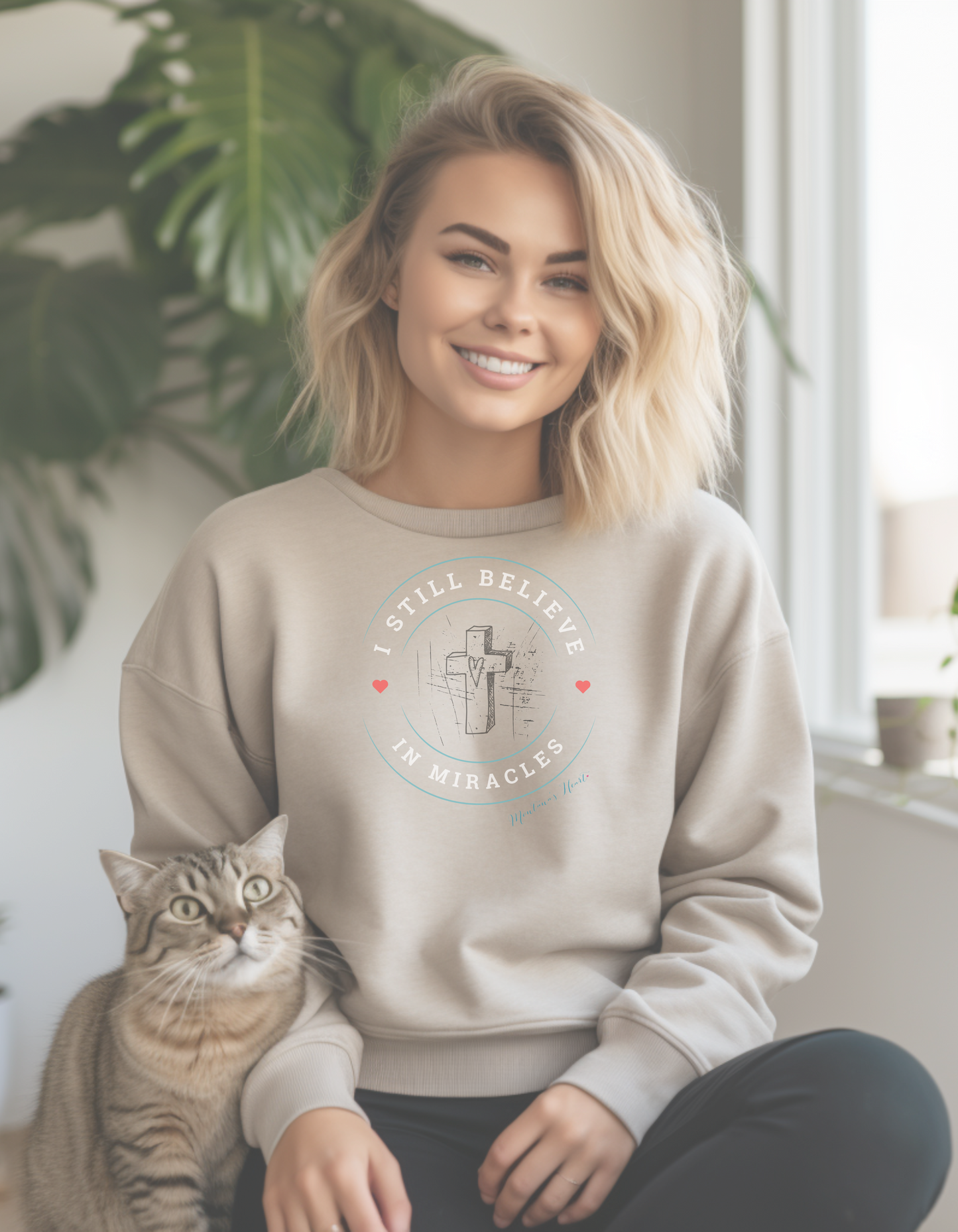 I Still Believe In Miracles, ladies sweatshirt