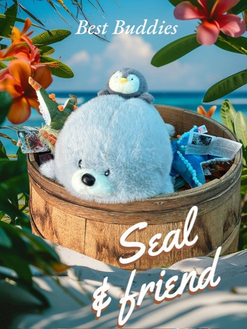 Seal & Friend Plush Set – 20" of Cuddly Ocean Love