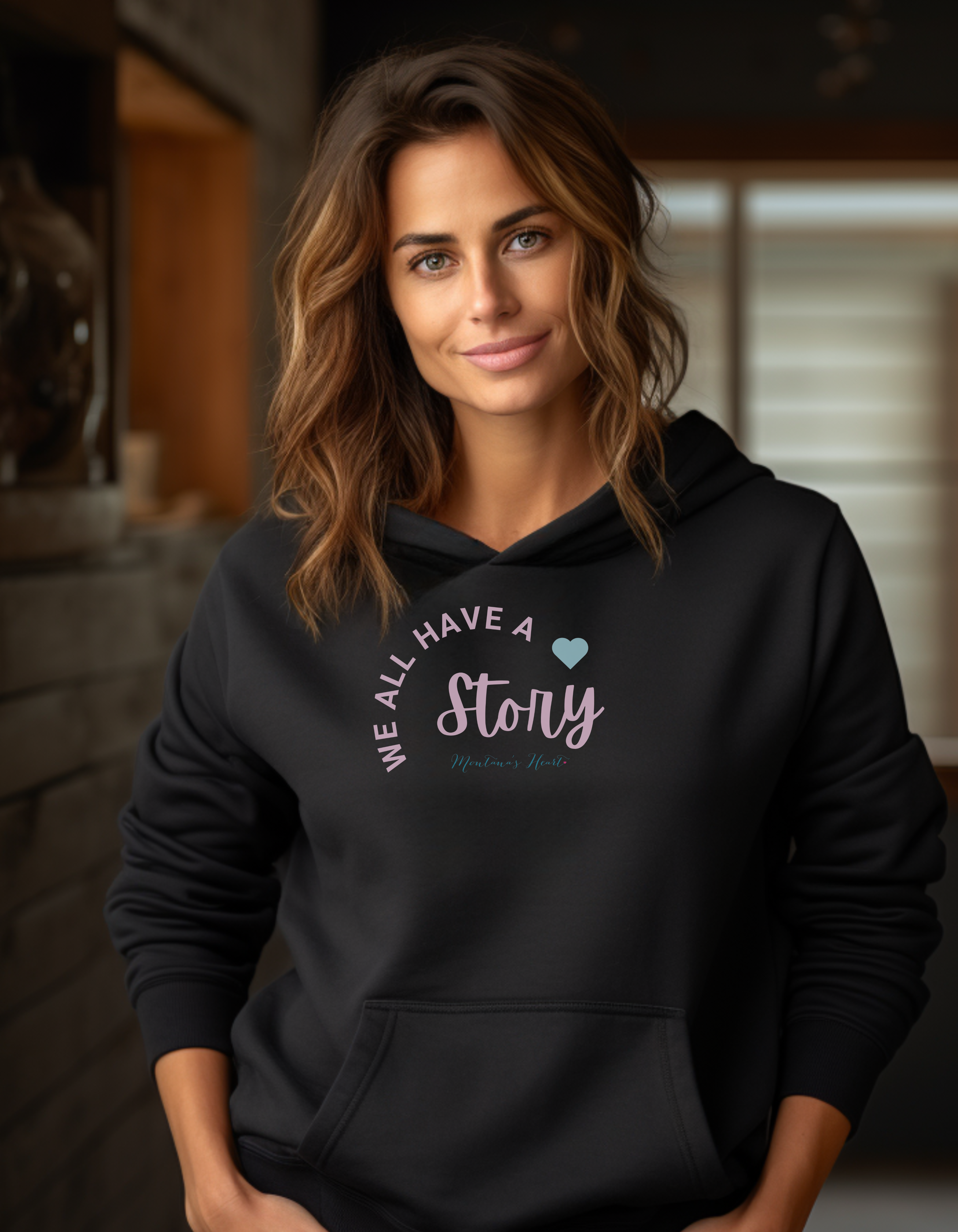 We all have a story, ladies hoodie sweatshirt, Awareness hoodie