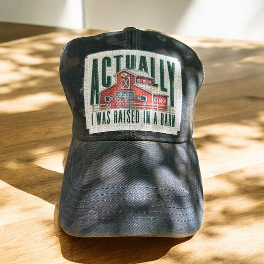 Raised in a Barn Trucker Cap