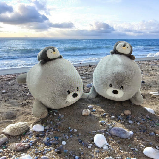 Sea Lion & Pup Plush Set – 20" of Cuddly Ocean Love