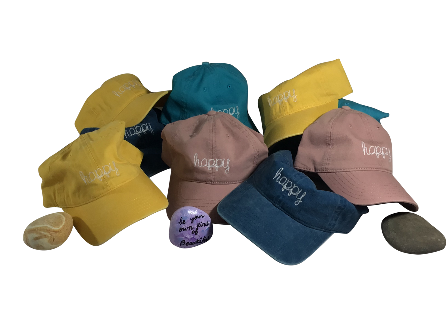 Montana's Heart Happy Cap 6 Panel Low Profile Dad Hat